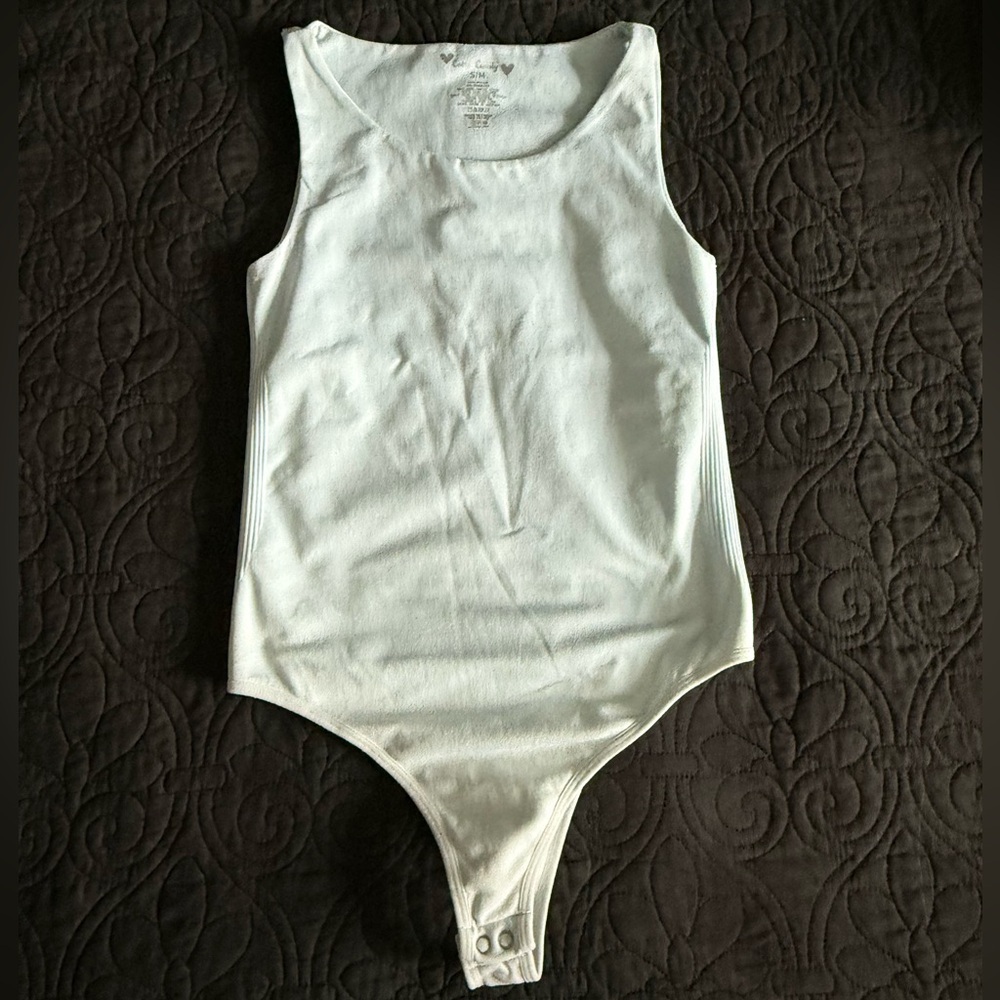 Baby blue Sleeveless Bodysuit